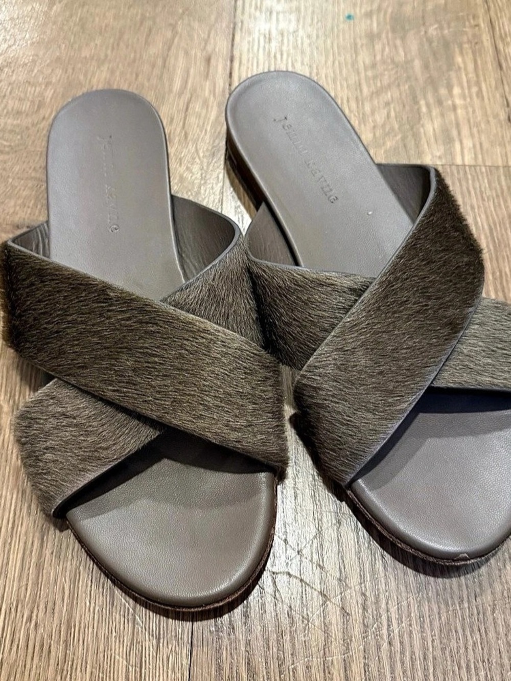 Jenni Kayne Pony Hair Crossover Sandal 38